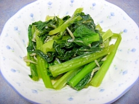 ちりめんじゃこと小松菜の煮物♪超簡単☆